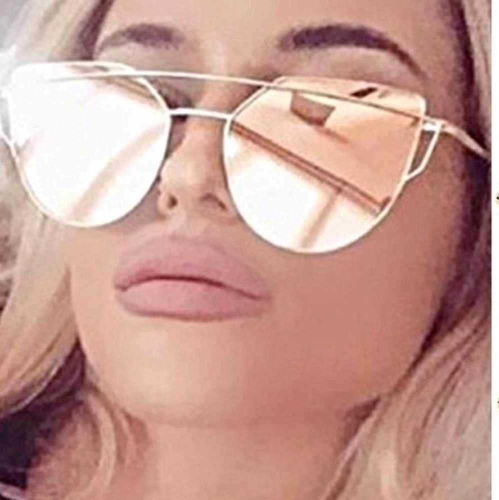 Vintage Retro Fashion Sunglasses Rose Gold - Picture 2 of 3